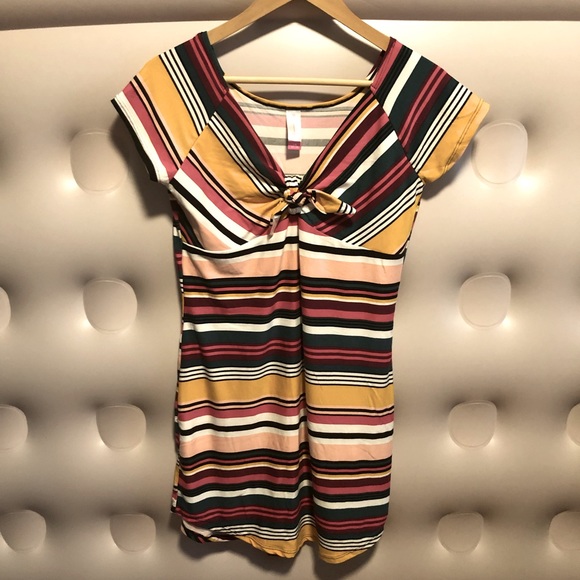 ☀️NWOT NoBoundaries striped mini dress/tunic,  girls L 13-15 - Picture 1 of 3